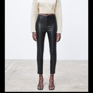 Zara faux leather pant